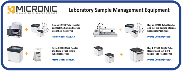 Micronic – Laboratory Sample Management Equipment Bundles Promotion (banner)